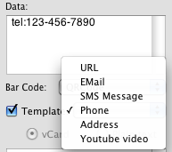 How to generate qr code for sms, url, phone, youtube, and email