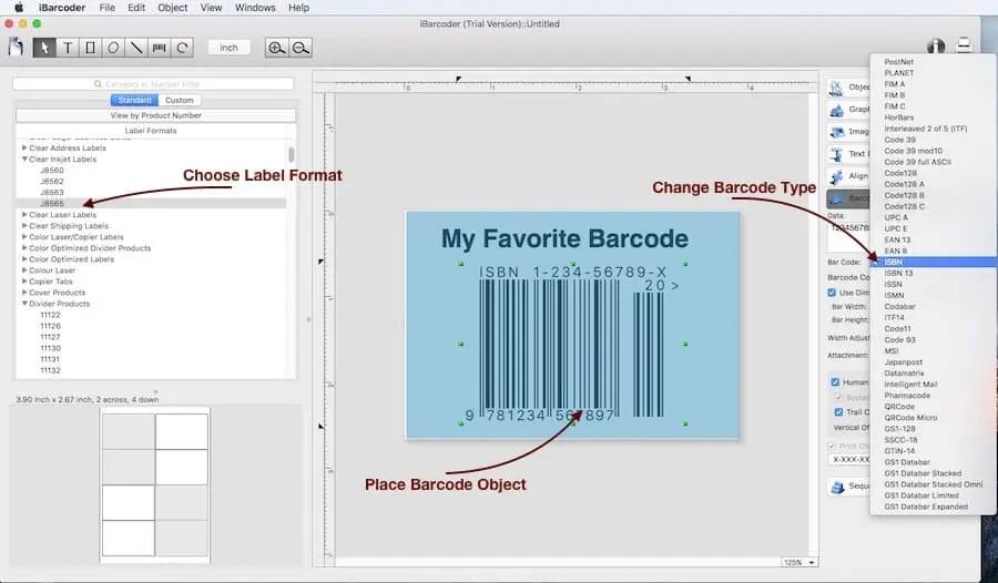 iBarcoder ISBN screenshot